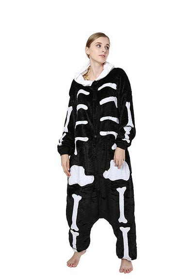 combinaison pyjama squelette femme