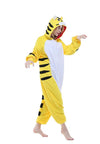 combinaison pyjama tigre jaune femme