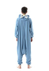 pyjama combinaison chouette bleu