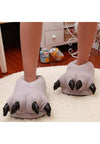 Chaussons Animaux Pattes Grises