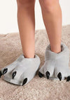 Chaussons Animaux Pattes Grises