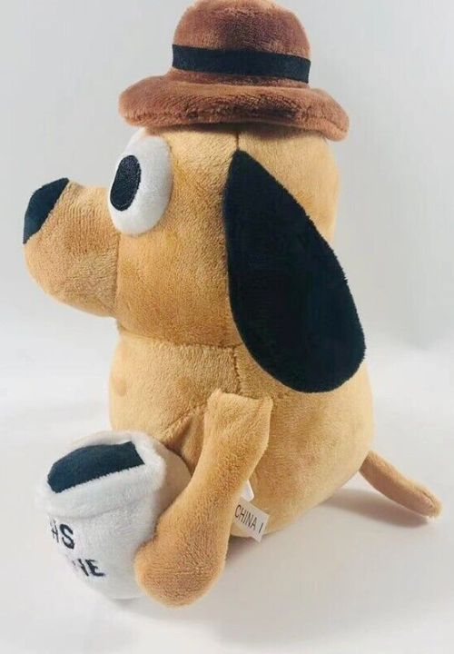 Peluche Chien This Is Fine