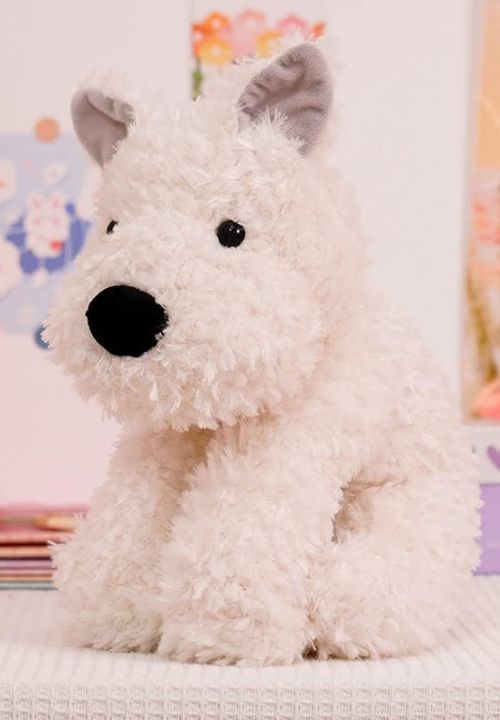 Peluche Chien Blanc