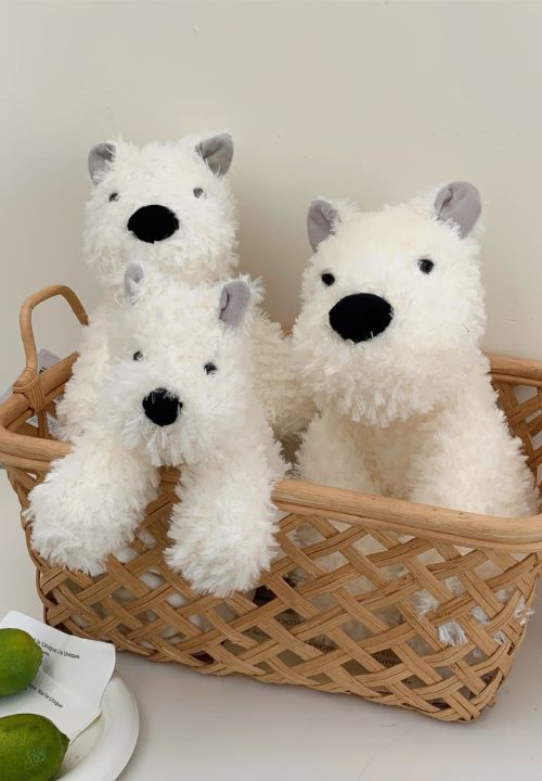 Peluche Chien Blanc