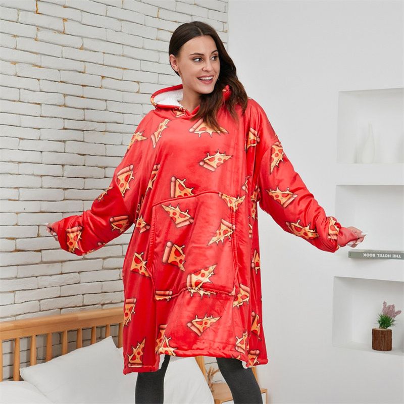 Sweat Plaid Femme Pizza