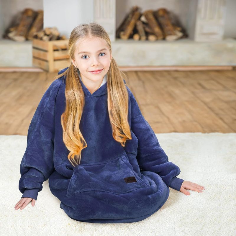 Pull Plaid Enfant Bleu