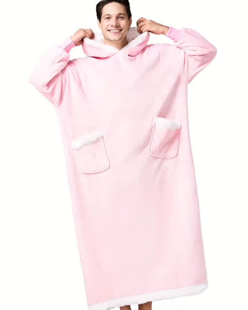 Pull Plaid Homme Rose Long