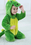 Combinaison Pyjama <br> Dinosaure Vert Bébé