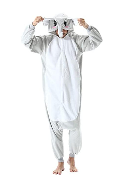 Bauzuoyo Combinaison d'éléphant pour homme - Doublée en polaire - Pyjama amusant - Éléphant - En polaire - Combinaison pour homme - Combinaison chaude pour l'hiver, bleu, M Bauzuoyo Combinaison d'éléphant pour homme - Doublée en polaire - Pyjama amusant - Éléphant - En polaire - Combinaison pour homme - Combinaison chaude pour l'hiver, bleu, M
