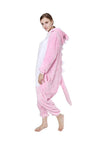 combinaison pyjama dinosaure rose