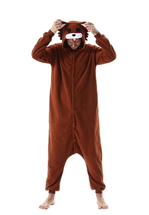 Onesie Grenouillere Homme Polaire Body Homme Combinaison Pyjama