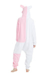 combinaison pyjama lapin blanc et rose