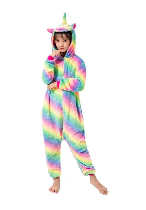 Combinaison Pyjama Licorne Arc-En-Ciel Enfant