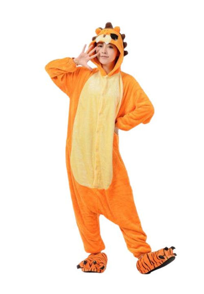 combinaison pyjama lion orange