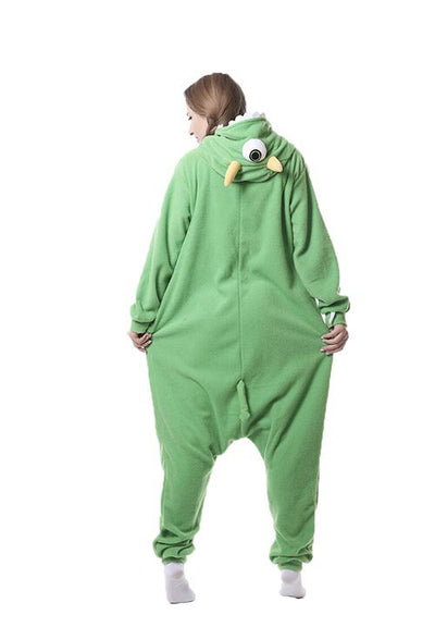 combinaison pyjama monstre vert