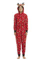 Pyjama Famille Noël Une Pièce - Combinaison Capuche Renne | Coton Doux, Pour Parents Et Enfants, Fêtes Et Photos - 2