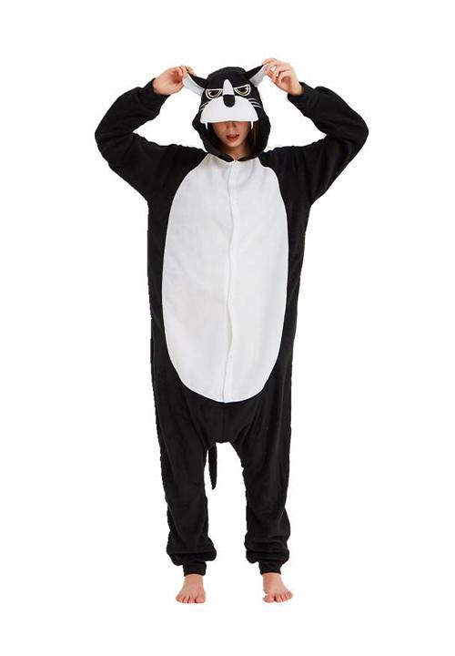 combinaison pyjama panthère noire