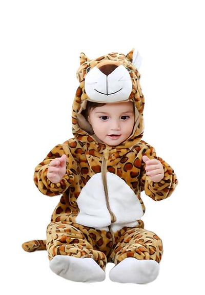 grenouillère bébé léopard