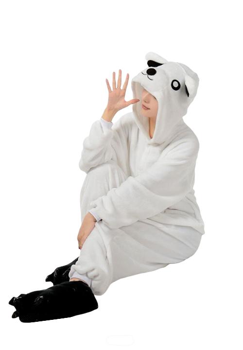 Grenouillère Pyjama Pilou Ours Blanc Enfant en livraison gratuite