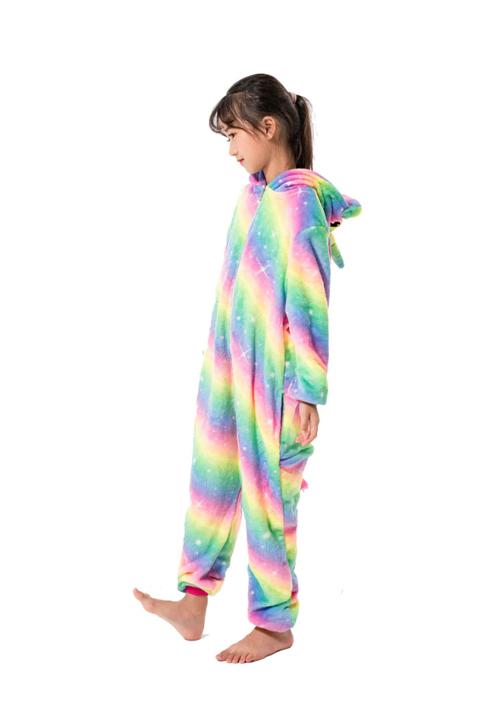 Combinaison Pyjama Licorne Arc-en-Ciel Enfant