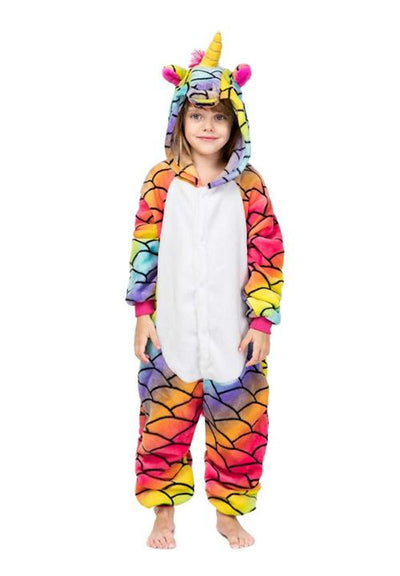 pyjama combinaison licorne multicolore