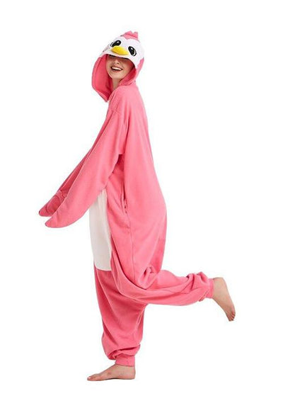 pyjama combinaison pingouin rose