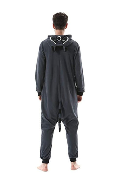 pyjama combinaison raton laveur noir