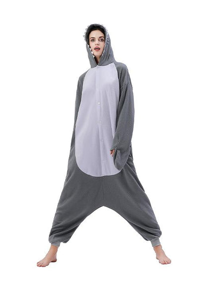 pyjama combinaison requin blanc